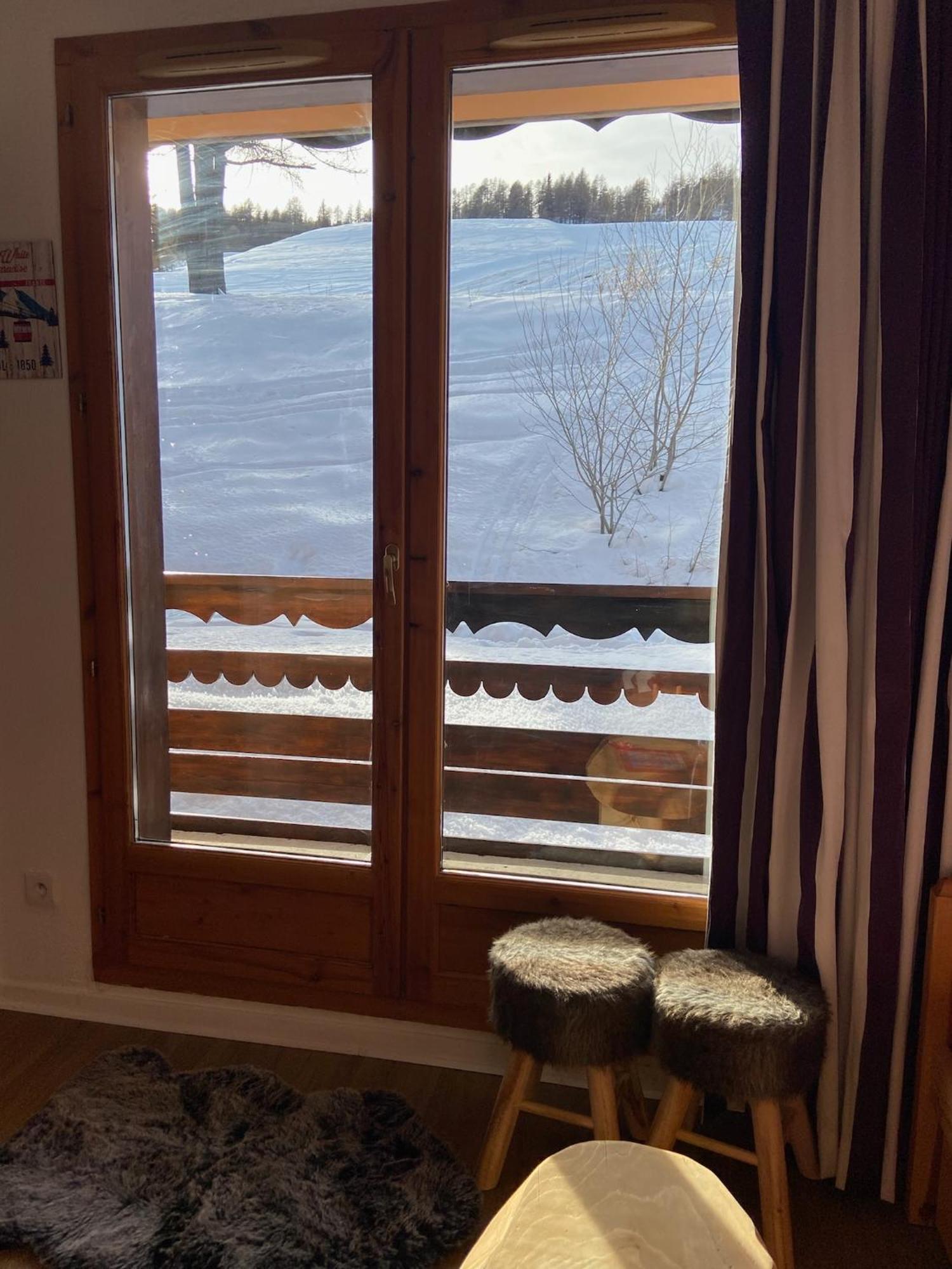 Appartement Risoul, 2 pièces, 6personnes avec Piscine Esterno foto
