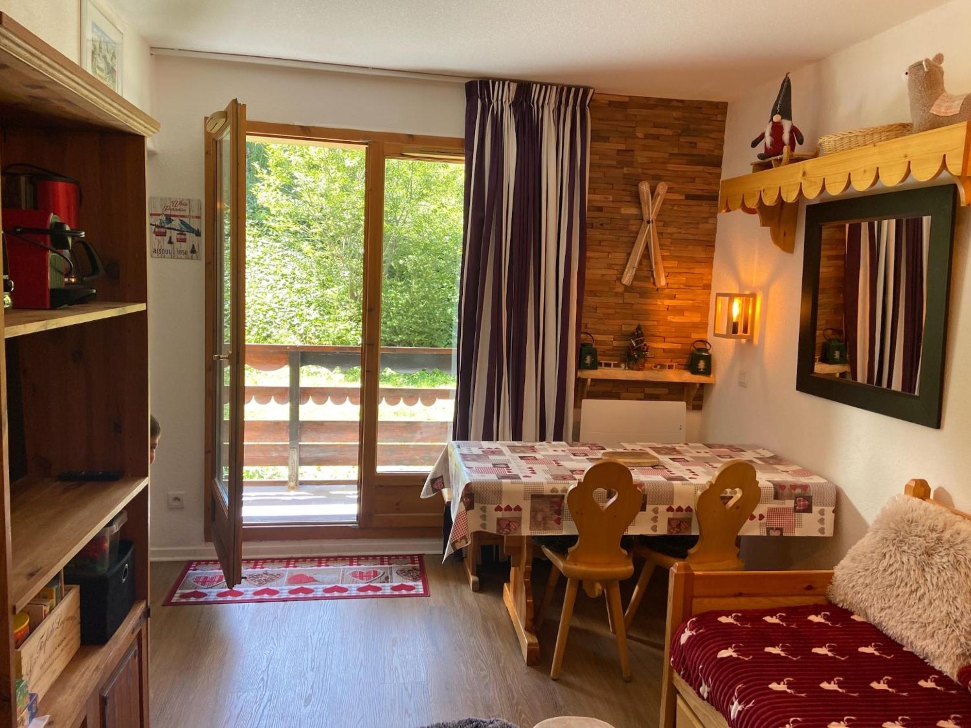 Appartement Risoul, 2 pièces, 6personnes avec Piscine Esterno foto